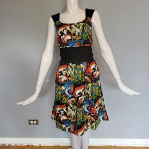Hemet Classic Horror Monsters Dress, BNWT, Size M